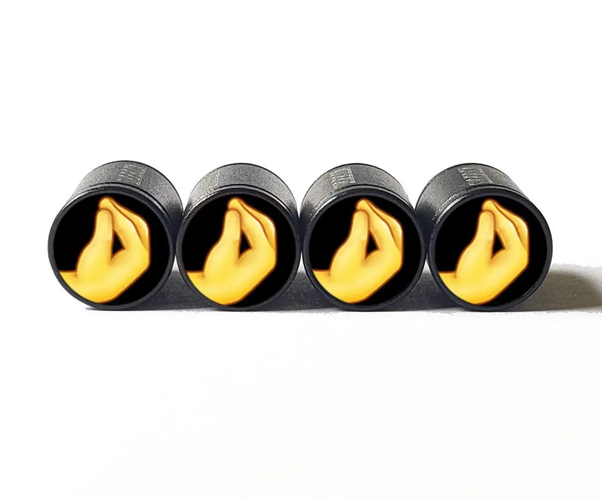 Pinched Fingers Finger Purse Emoji Tire Valve Caps - Set Of Four 1