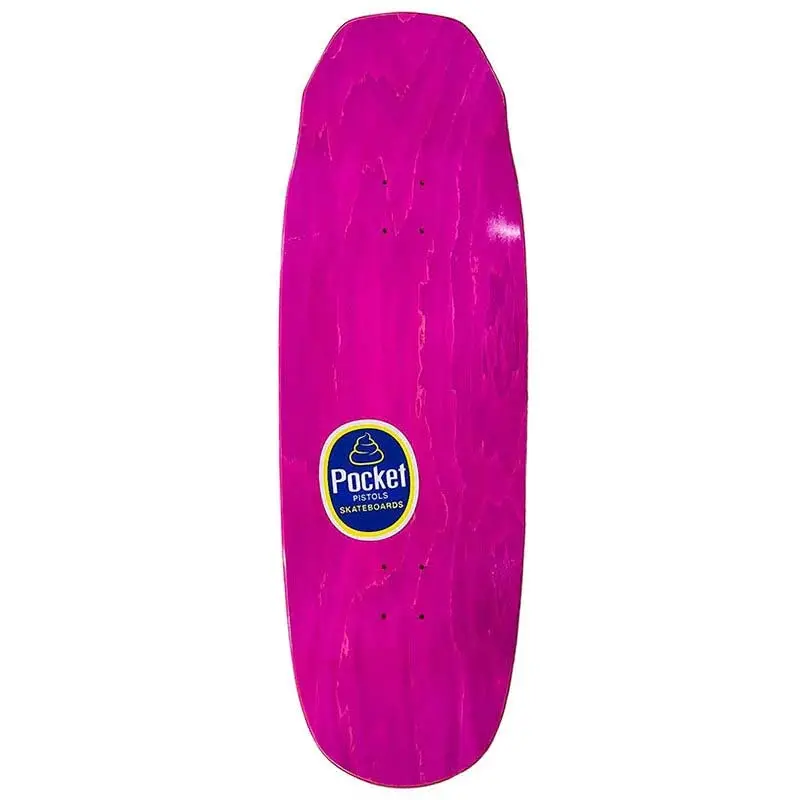 Pocket Pistols (Pps) 10.75" Big Rotten Banana Gigante Pink Stain Blue Fade Glitter Skateboard Deck 2