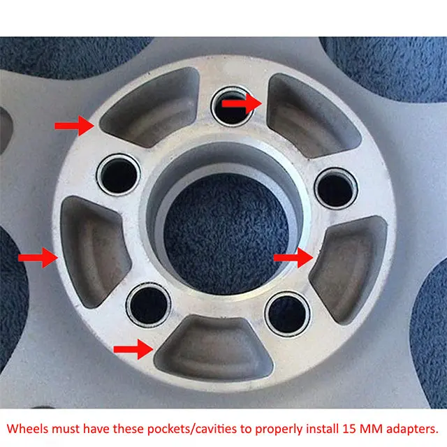 5X130 Mm To 5X4.75" Wheel Adapters Hub Centric Conversion For Audi Porsche Mercedes Benz 2