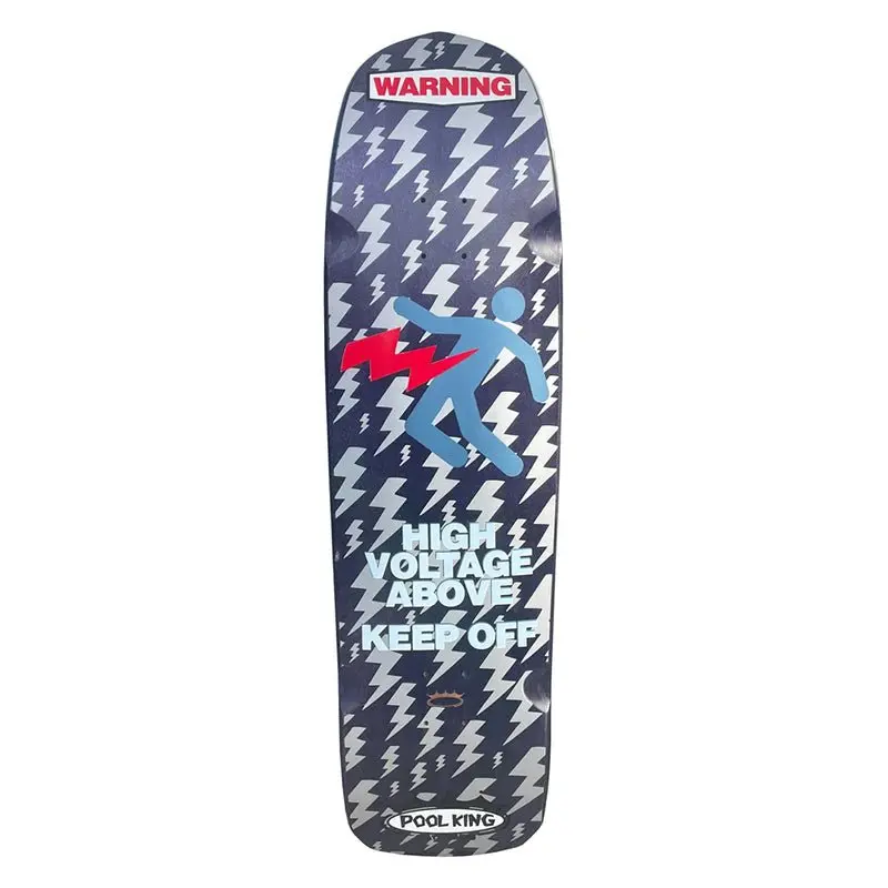 Pool King 9.5" X 35.75" High Voltage Shaped Purple Skateboard Deck 1
