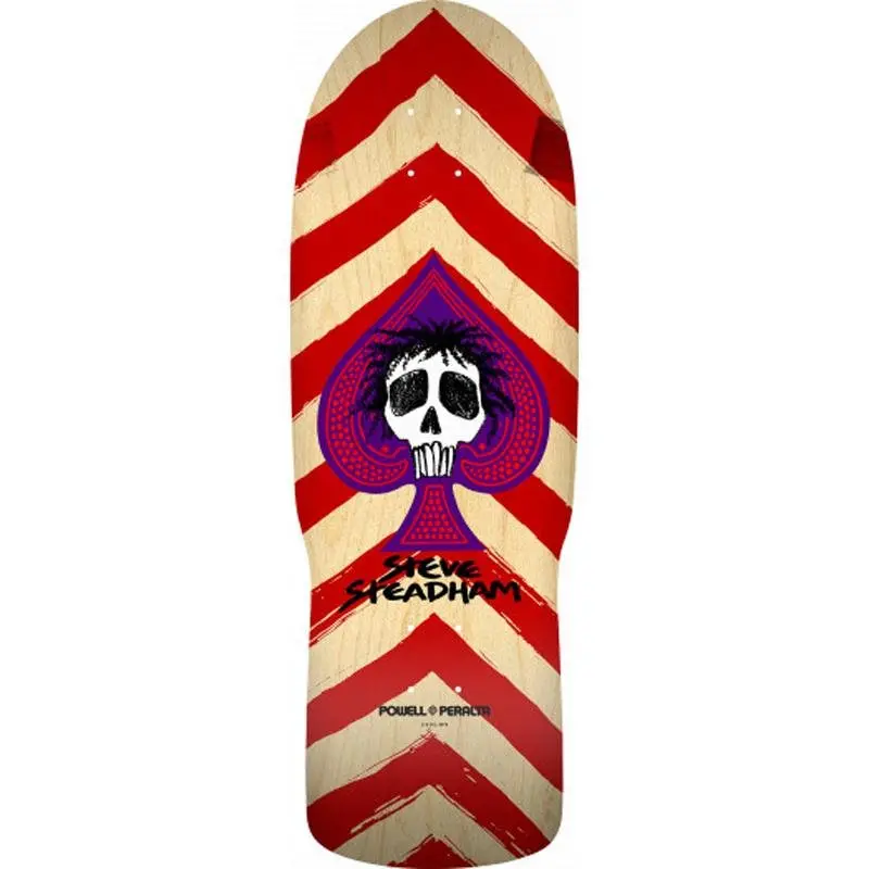 Powell Peralta 10" X 30.125" Steadham Spade Red/Nat Skateboard Deck 1
