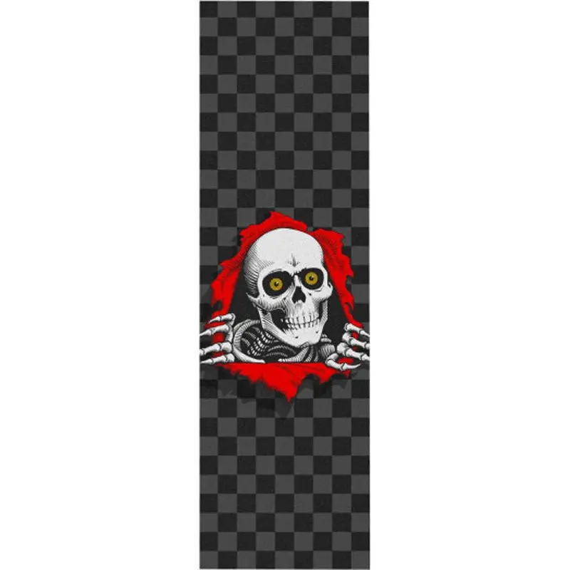 Powell Peralta 10" X 33" Ripper Checker Black Skateboard Grip Tape 1