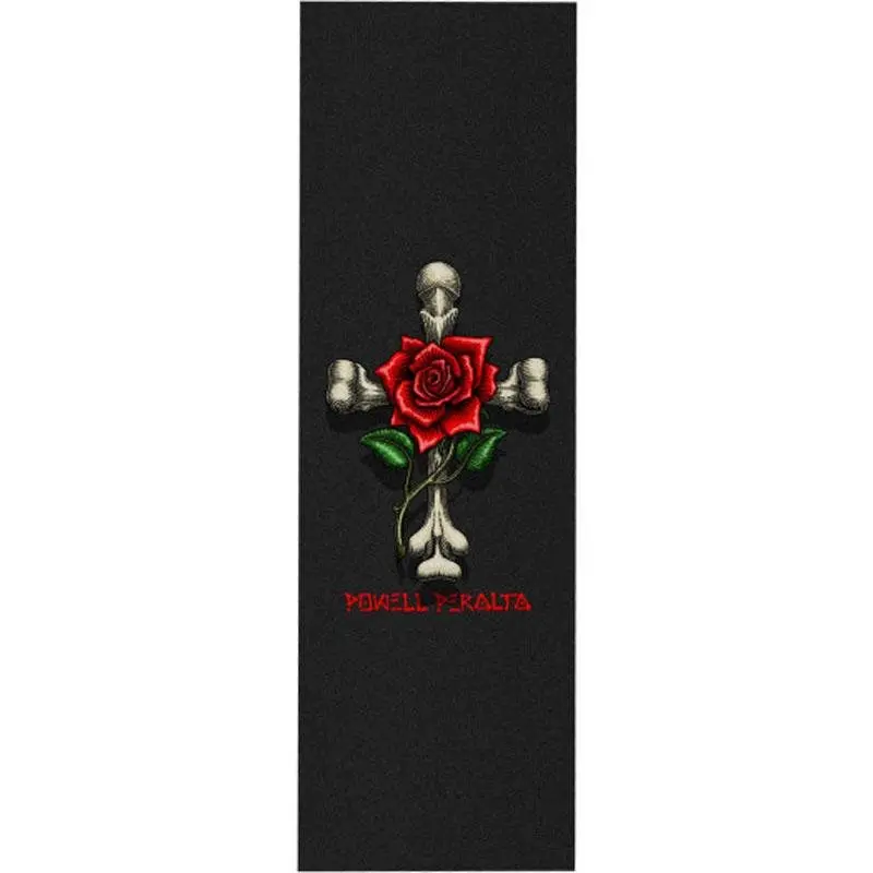 Powell Peralta 10.5" X 33" Rose Cross Skateboard Grip Tape 1