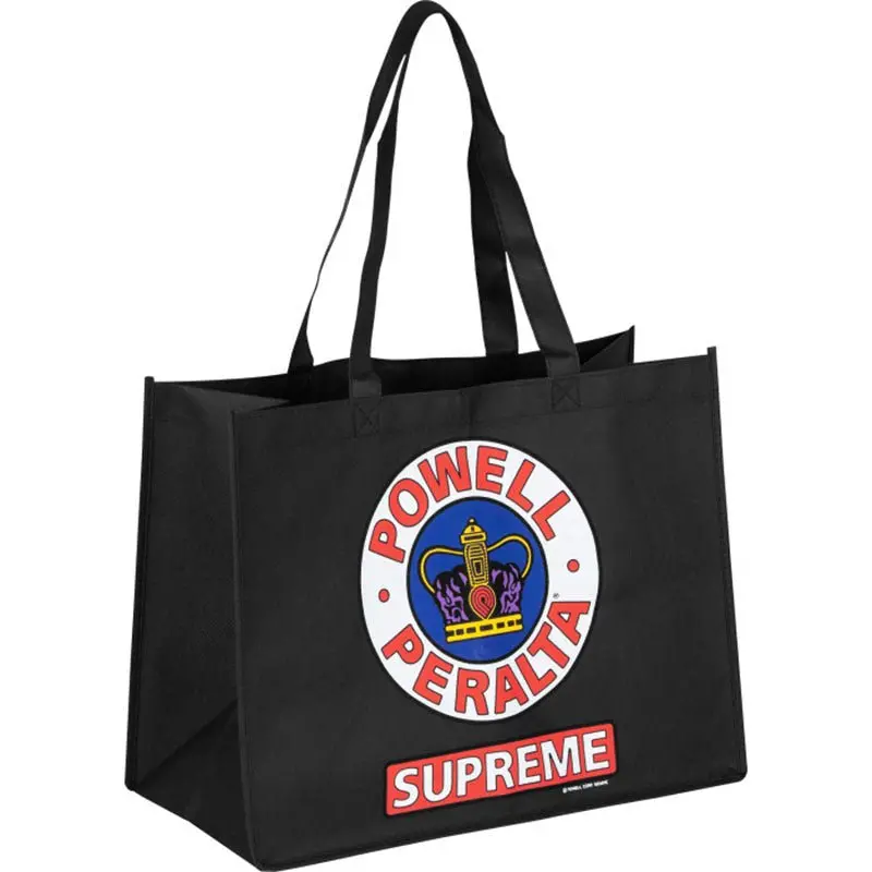Powell Peralta 12" X 16" Supreme Shopping Bag Non Woven Black 1