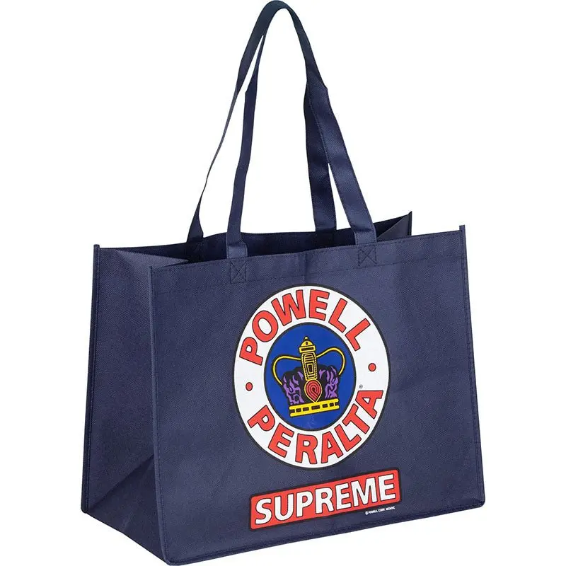 Powell Peralta 12" X 16" Supreme Shopping Bag Non Woven Navy 1