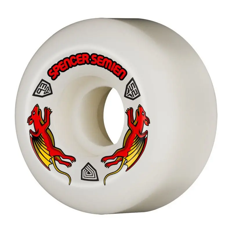 Powell Peralta 52Mm X 30Mm 93A Dragon Formula Skateboard Wheels Nano Rat Spencer Semien Model 4Pk 1