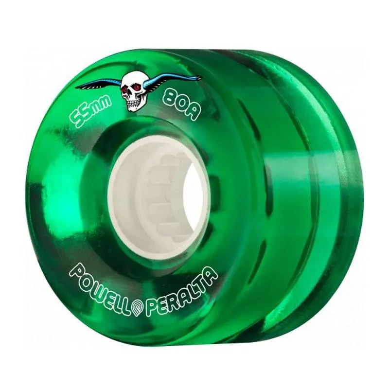 Powell Peralta 59Mm 80A Clear Cruiser Green Skateboard Wheels 4Pk 1