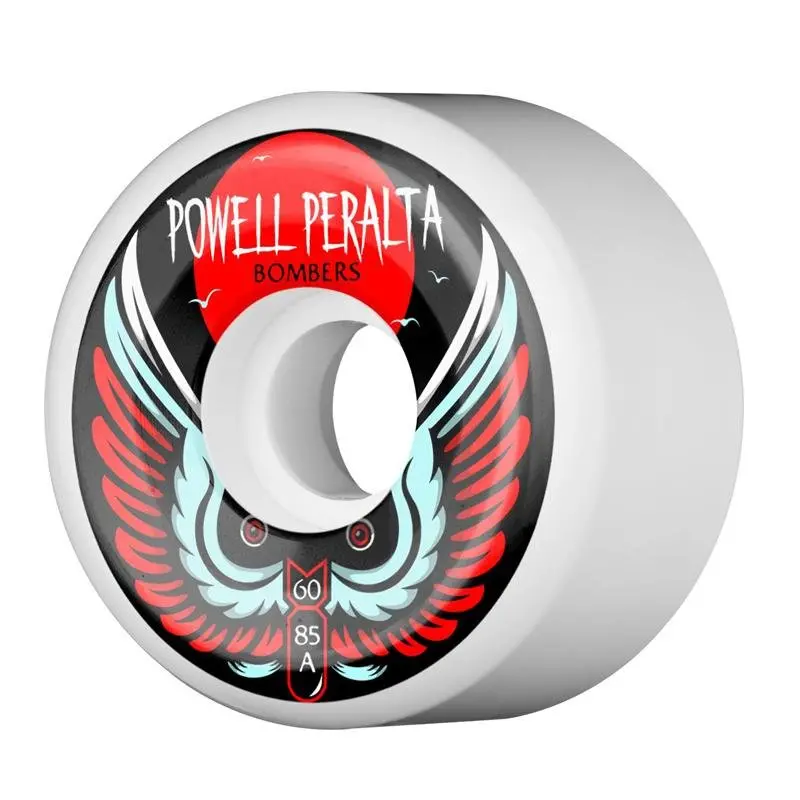 Powell Peralta 60Mm 85A Bomber 3 White Skateboard Wheels 4Pk 1