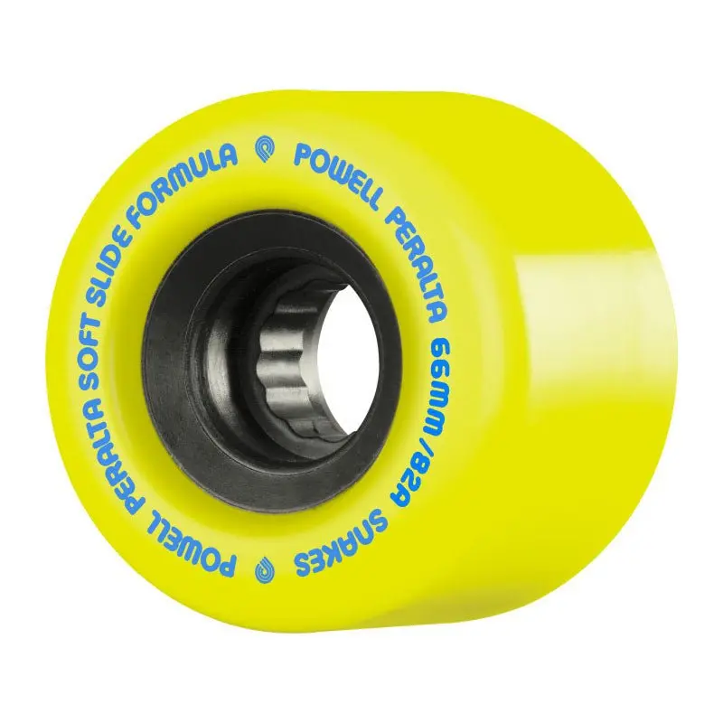 Powell Peralta 66Mm 82A Snakes Yellow Skateboard Wheels 4Pk 1