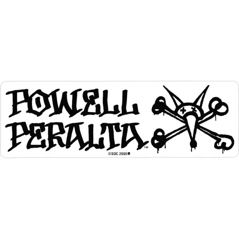 Powell Peralta 7" X 2-1/4" Vato Rat Sticker Black/Clear 1