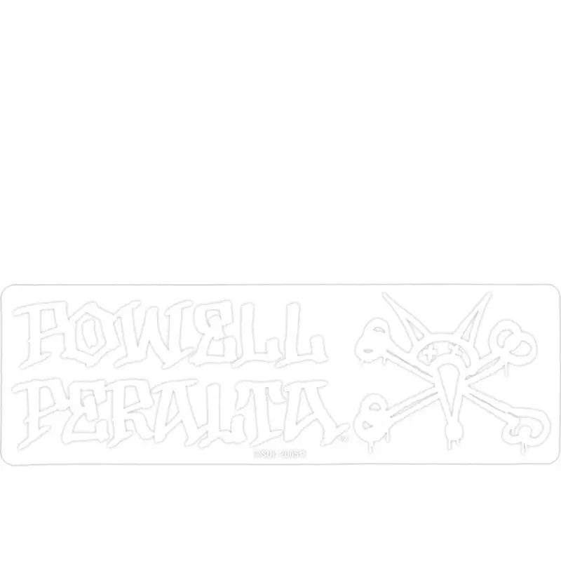 Powell Peralta 7" X 2-1/4" Vato Rat Sticker White/Clear 1