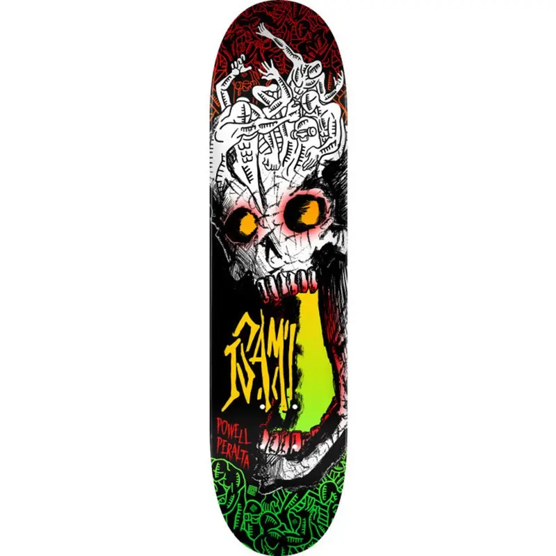 Powell Peralta 8" X 31.45" Isamu Yamamoto Skull Shape 242  Skateboard Deck 1