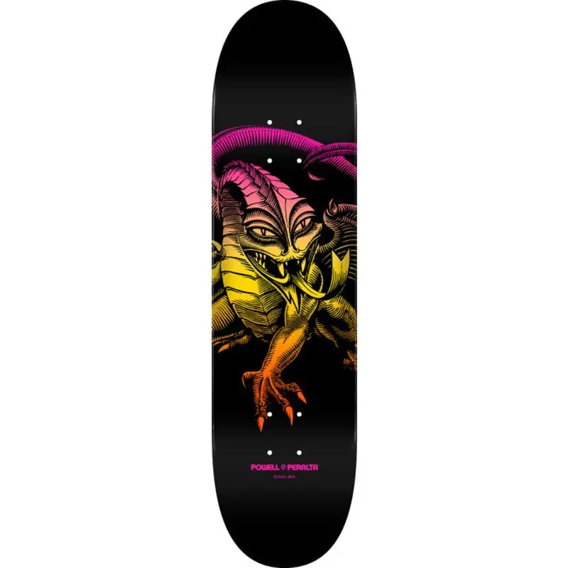 Powell Peralta 8.25" X 31.95" Cab Dragon Fade Orange Skateboard Deck 1