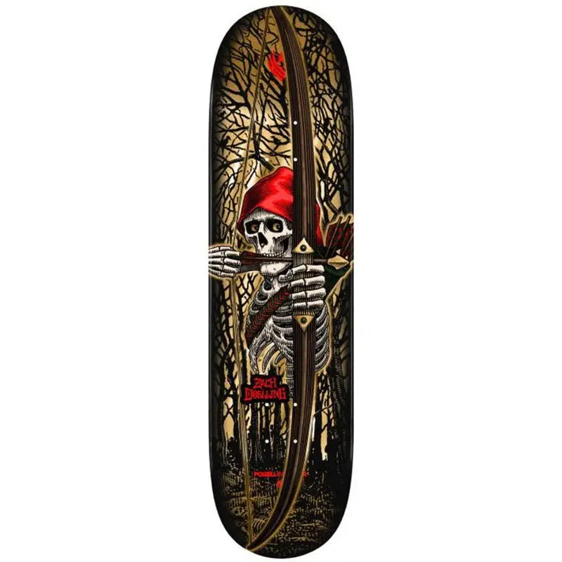 Powell Peralta 8.30" X 31.61" Pro Zach Doelling Archer Flight® Gold Foil Shape 313 Skateboard Deck 1