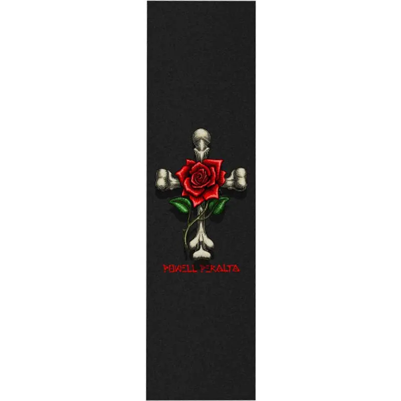 Powell Peralta 9" X 33" Rose Cross Black Skateboard Grip Tape 1Pc 1