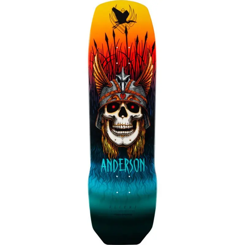 Powell Peralta 9.13" X 32.8" Pro Andy Anderson Heron Flight Shape 290 Skateboard Deck 1