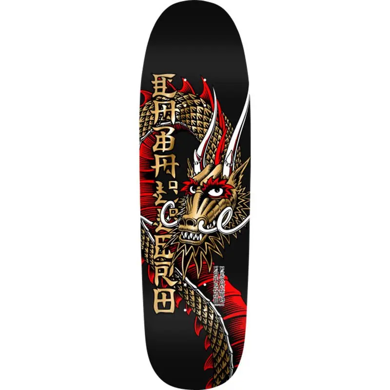 Powell Peralta 9.265" X 32" Steve Caballero Ban This Dragon Reissue  Gold Foil Skateboard Deck 1