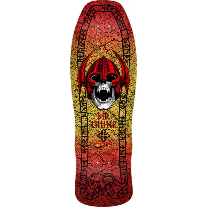 Powell Peralta 9.62" X 29.75" Welinder Classic Red/Yellow Fade Skateboard Deck 1