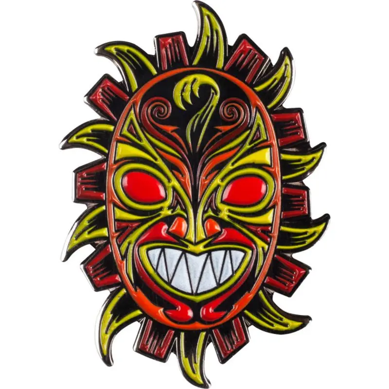 Powell Peralta Guerrero Mask Lapel Glow In The Dark Teeth Pin 1