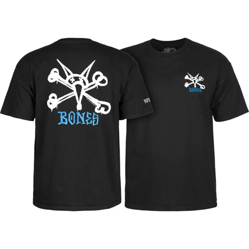 Powell Peralta Rat Bones Black T-Shirts 1