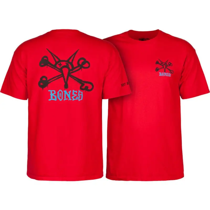 Powell Peralta Rat Bones Red 2X-Large Shot Sleeve T-Shirt 1