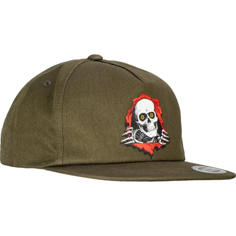 Powell Peralta Ripper "2" Snap Back Cap - Military Green 1