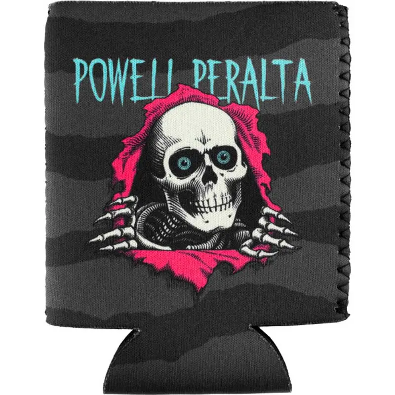 Powell Peralta Ripper Boneite Can Cooler   Black/Pink 1