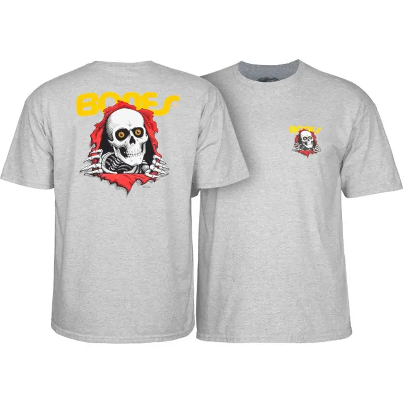 Powell Peralta Ripper Grey 2X-Large Short Sleeve T-Shirt 1