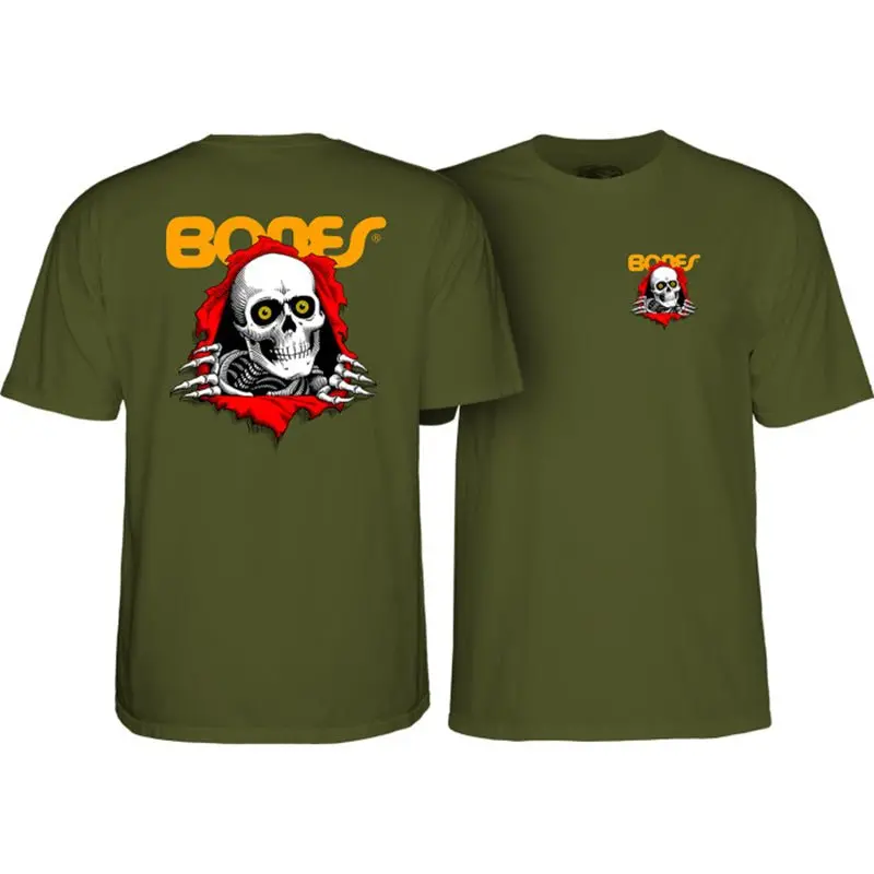 Powell Peralta Ripper Military Green Short Sleeve T-Shirt 1
