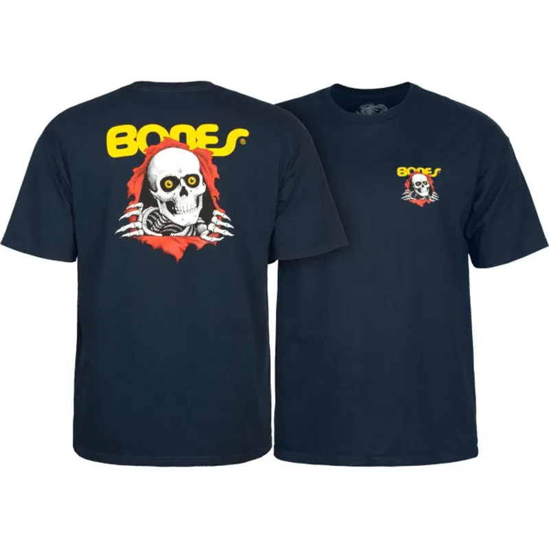 Powell Peralta Ripper Navy Blue Short Sleeve T-Shirts 1