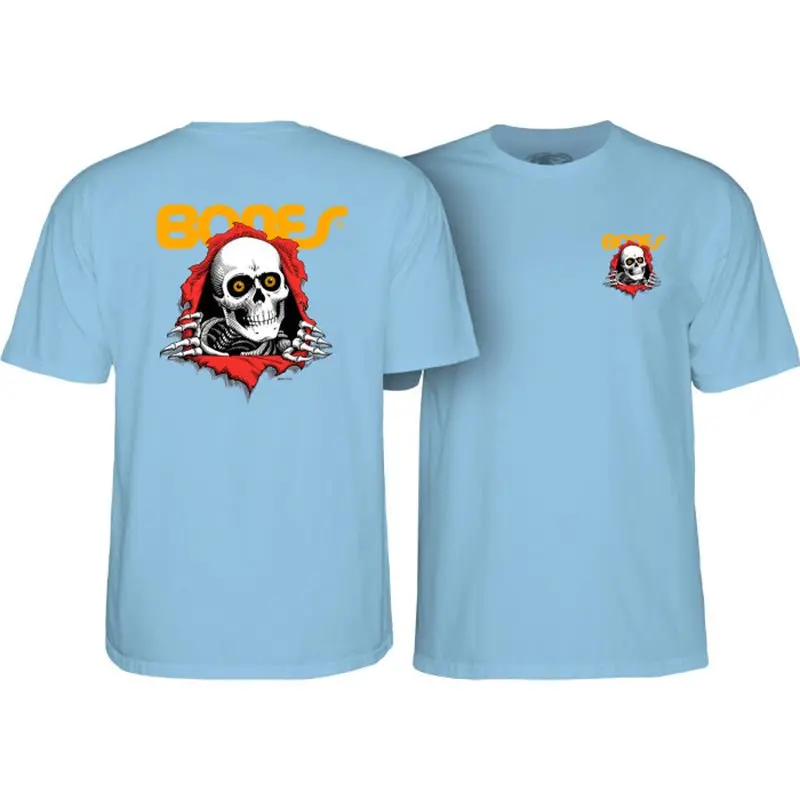 Powell Peralta Ripper Powder Blue Short Sleeve T-Shirt 1