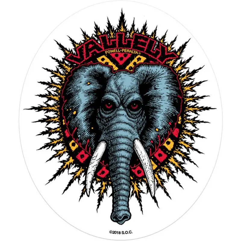 Powell Peralta Vallely Elephant Sticker 1Pc 1