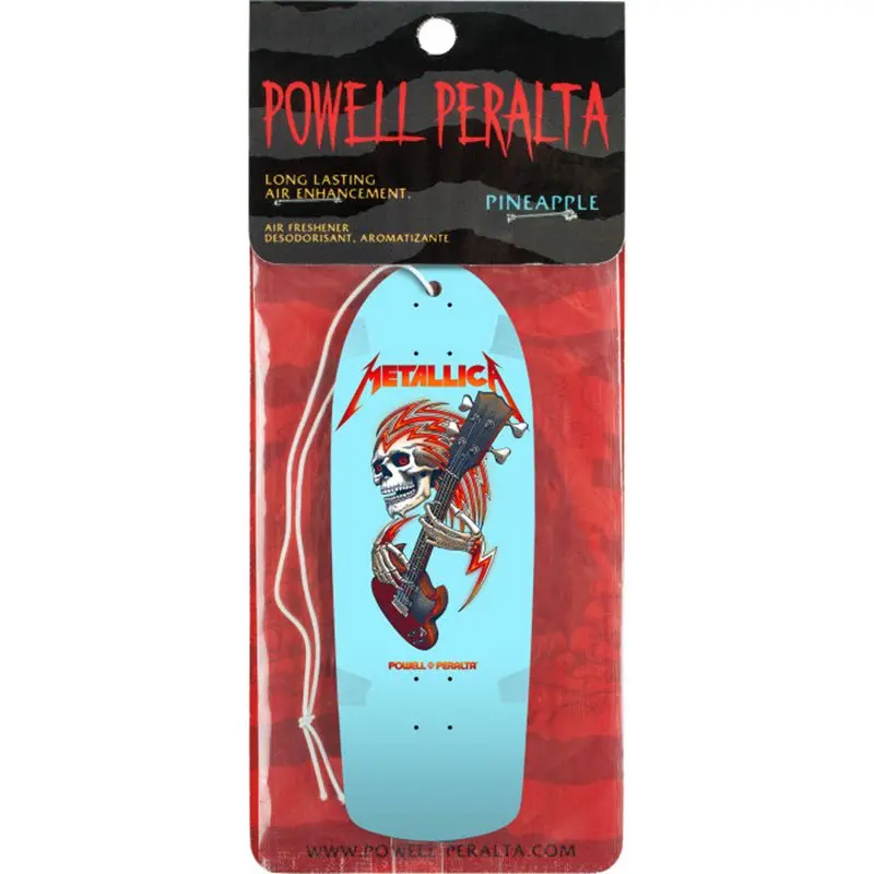 Powell Peralta X Metallica Collab Light Blue Air Freshener 1