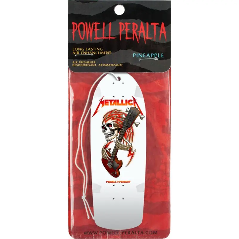 Powell Peralta X Metallica Collab White Air Freshener 1