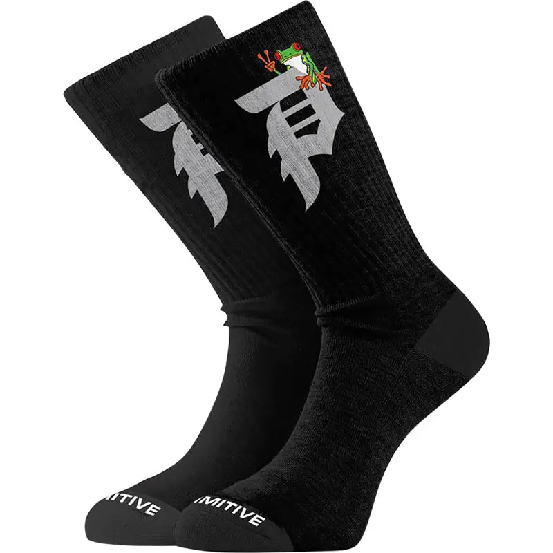 Primitive Skateboards  Dirty P Gamma Black Crew Socks 1Pr 1