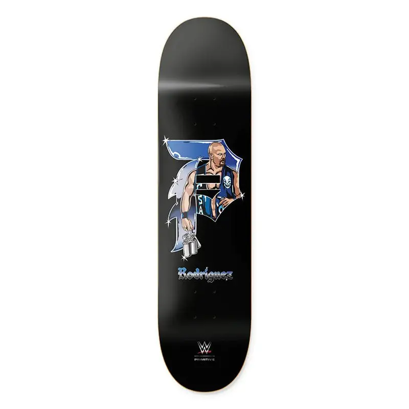Primitive X Wwe  8.125" X 31.75" Rodriguez Cold One Skateboard Deck 1
