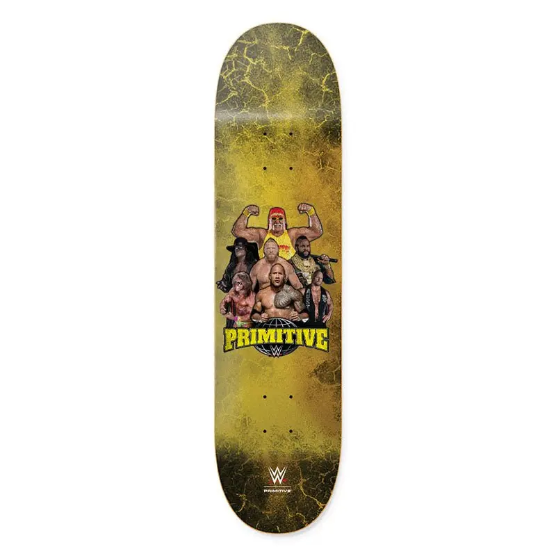 Primitive X Wwe  8.38" X 31.88" Mania Team Skateboard Deck 1