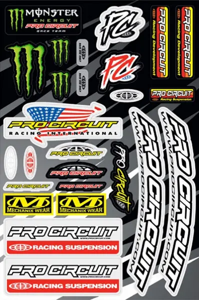 Pro Circuit - Deluxe Sticker Sheet 1