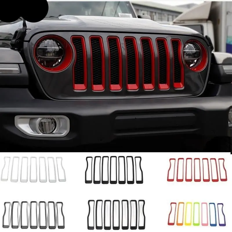 Jeep Wrangler Jl 2018 Abs Grilles Decoration Cover Trim For Jeep Wrangler 2019+ 1