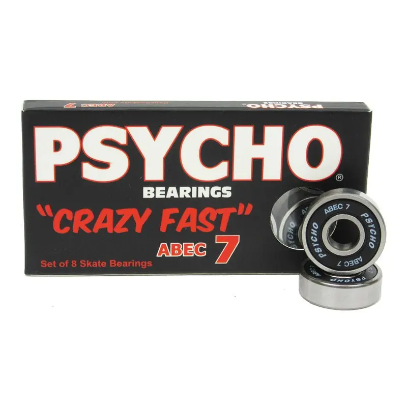 Psycho Abec 7 Skateboard Bearings (8 Pack) 1