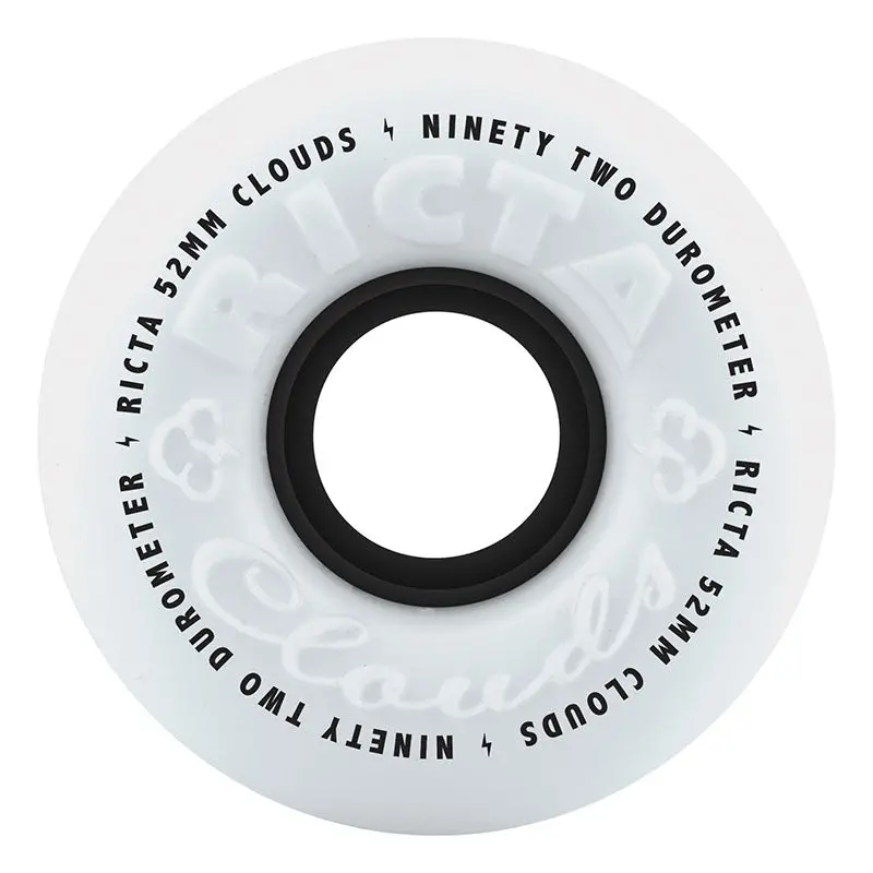 Ricta 52Mm 92A Clouds Black Skateboard Wheels 4Pk 1