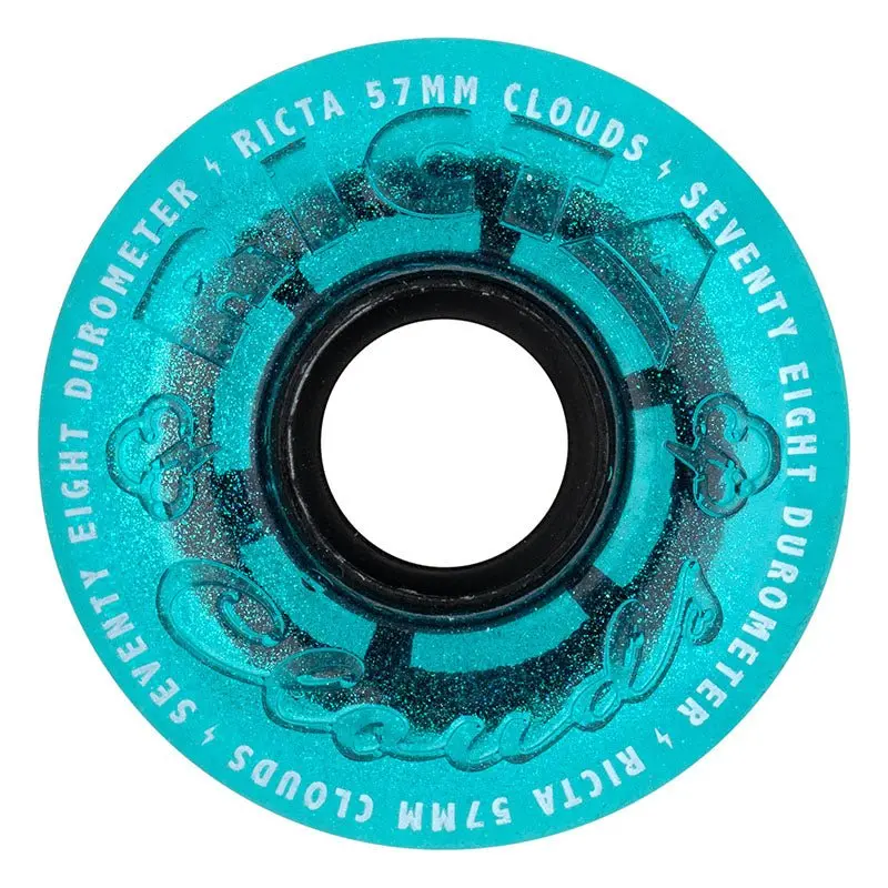 Ricta 57Mm 78A Iridescent Clouds Blue Skateboard Wheels 4Pk 1