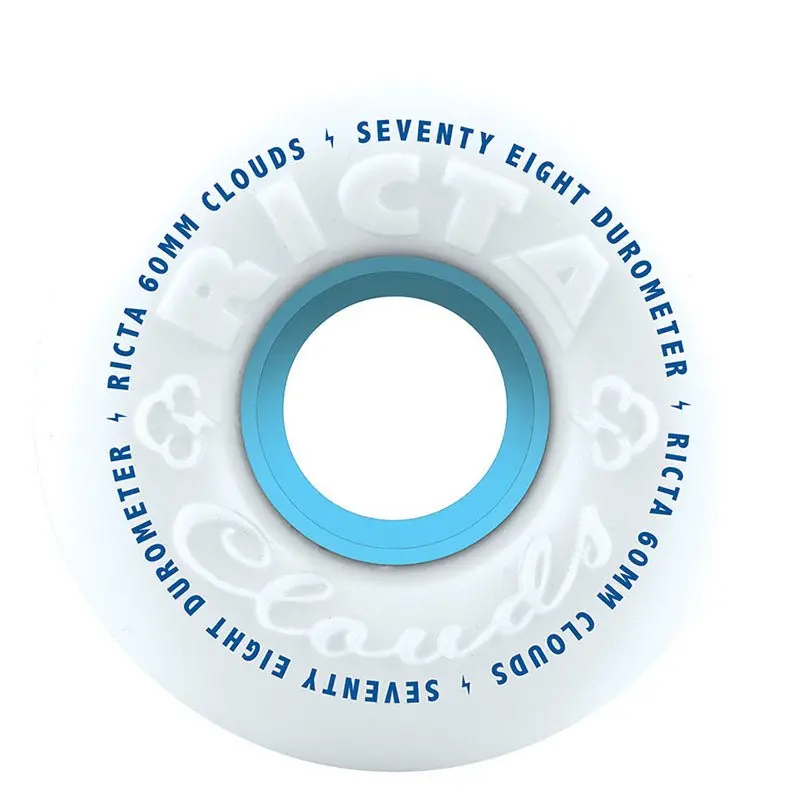 Ricta 60Mm 78A  Clouds White Skateboard Wheels 4Pk 1