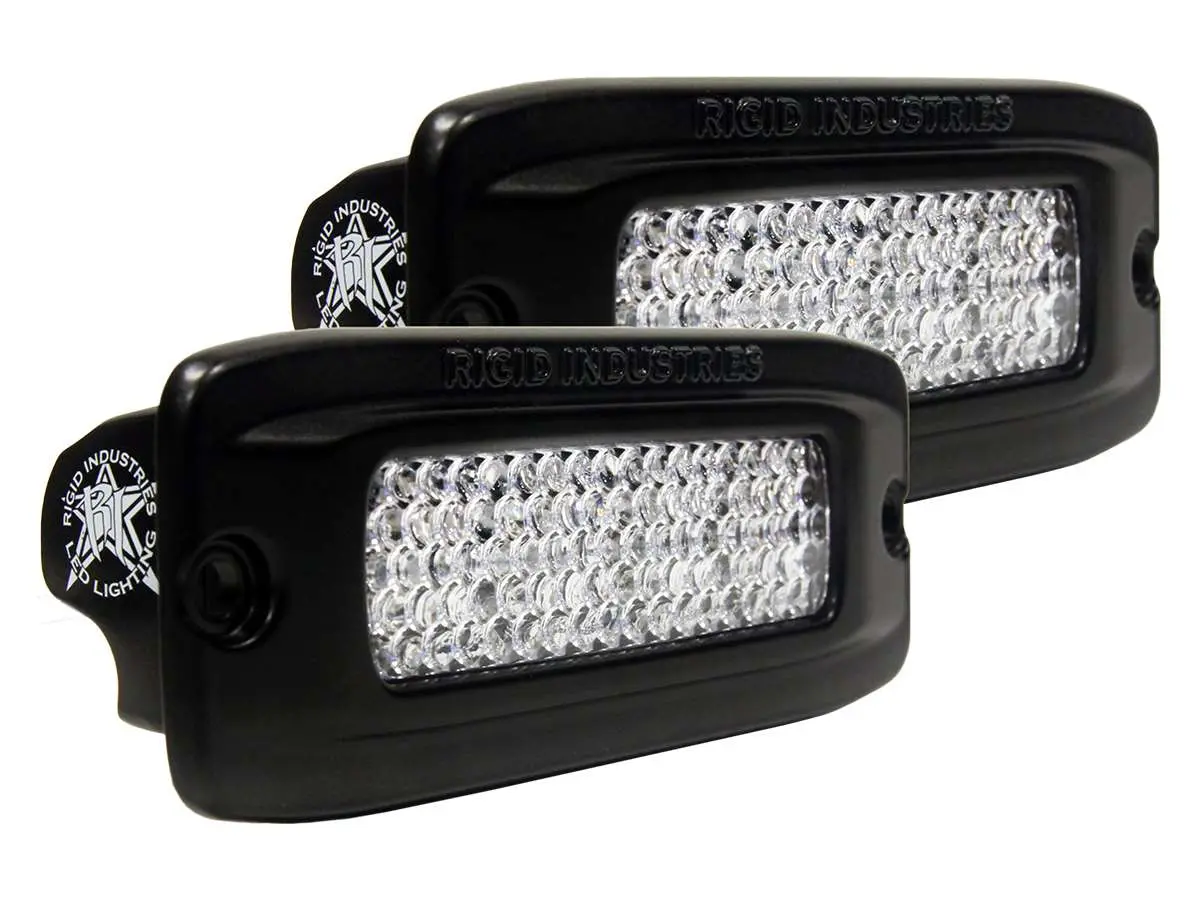 Rigid Sr-Q Pro Flush White Diffused Led Light Pair 1