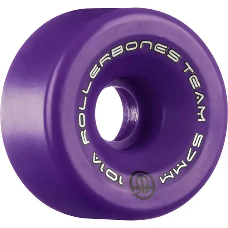 Rollerbones 57Mm 101A Team Logo Purple Roller Skate Wheels 8Pk 1