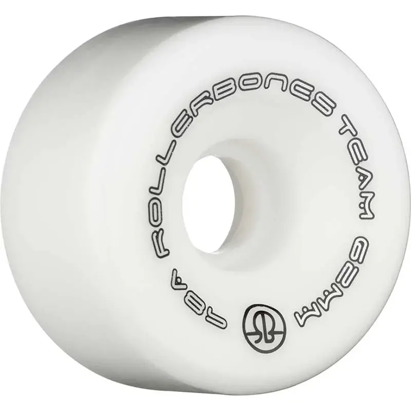 Rollerbones 62Mm 98A Team Logo White Roller Skate Wheels 8Pk 1