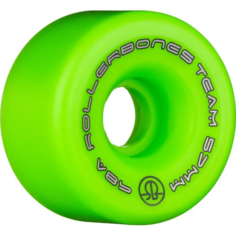 Rollerbones Team Logo Green 57Mm 98A Roller Skate Wheels 8Pk 1