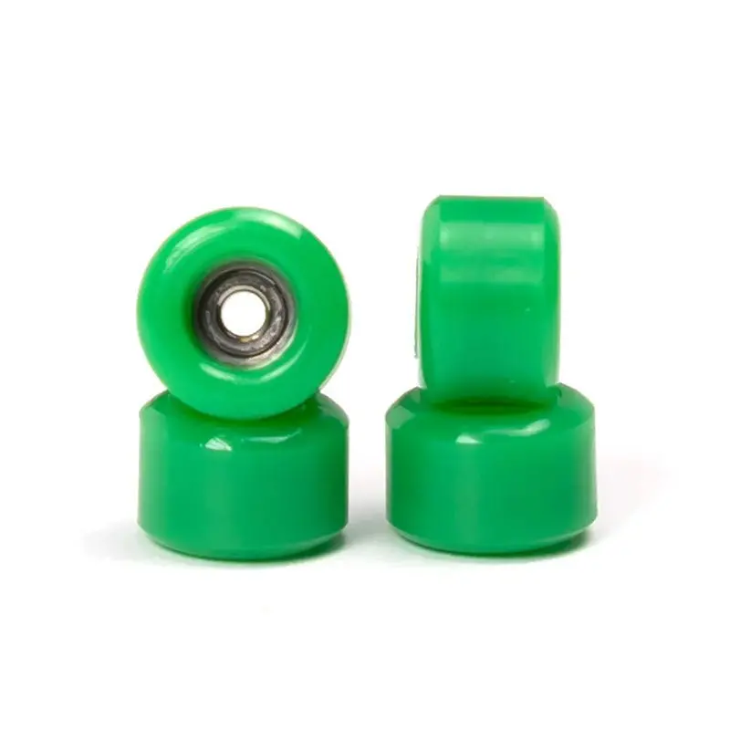 Roswell's Lime Green Fingerboard Bearing Wheels 4Pk 1