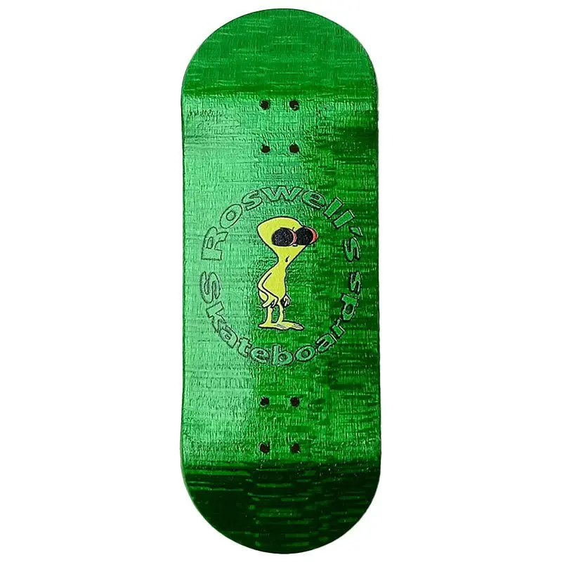 Roswell's Uv Digital Printing Green Rd-5 Fingerboard Decks 1