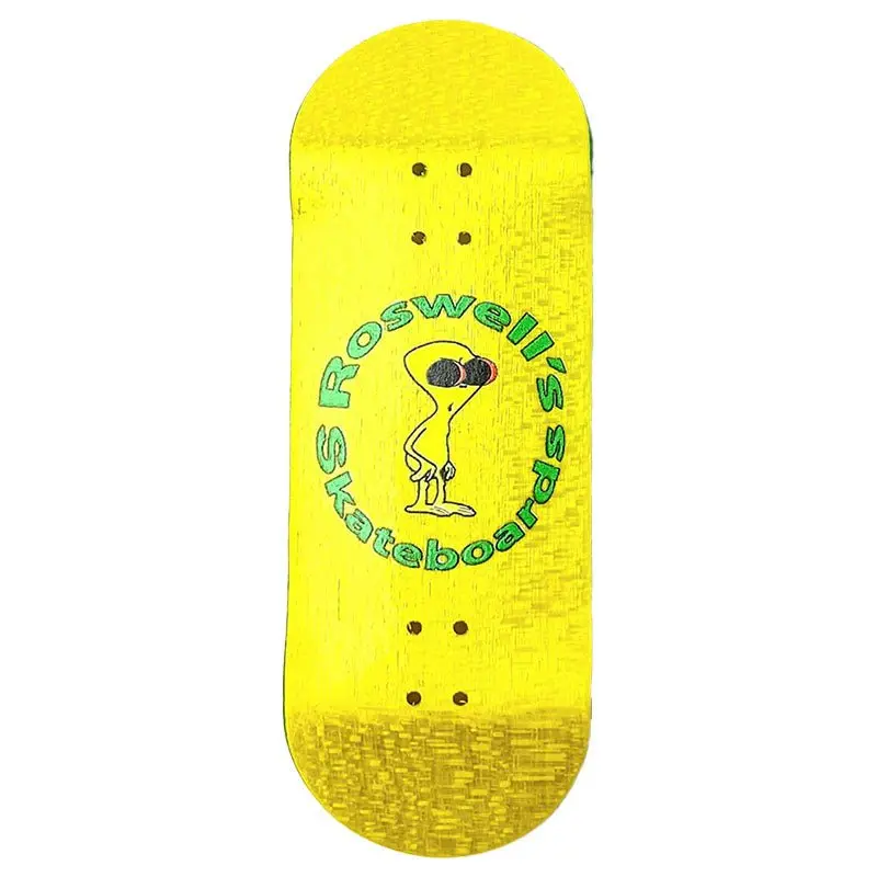 Roswell's Uv Digital Printing Yellow Rd-5 Fingerboard Decks 1